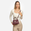 IRIS MINI Top Handle Burgundy