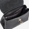 IRIS MINI Top handle Black with silver plating