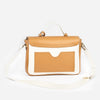 ANGELINA  Crossbody Off white and cuoio