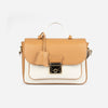 ANGELINA  Crossbody Off white and cuoio