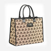 EVELYN Tote Black printed canvas