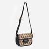 ROSE Crossbody Black printed canvas