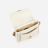 ANGELINA Crossbody White with cuoio details