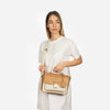 ANGELINA  Crossbody Off white and cuoio