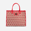 EVELYN Tote Red printed canvas