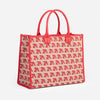 EVELYN Tote Red printed canvas