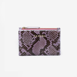 LARGE CARDHOLDER Purple snakeskin